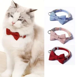 Cute Cat Collar with Bow Tie Adjustable Design Pet Dogs Cats Puppy Necklace Pet Collars  collar para gato