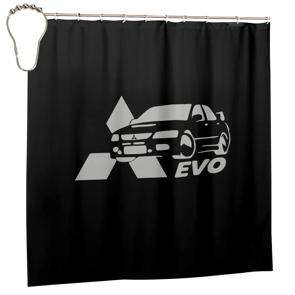 Mitsubishi Evo Car Evolution Lancer 4G63 Ix Viii 8 9 Shower Curtain Bathroom Curtain Durable Bath Decor