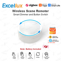 Tuya ZigBee Smart Knob Switch Dimmer Wireless Scene Linkage Push Button Light Automation Scenario Remoter Support For Smart Life