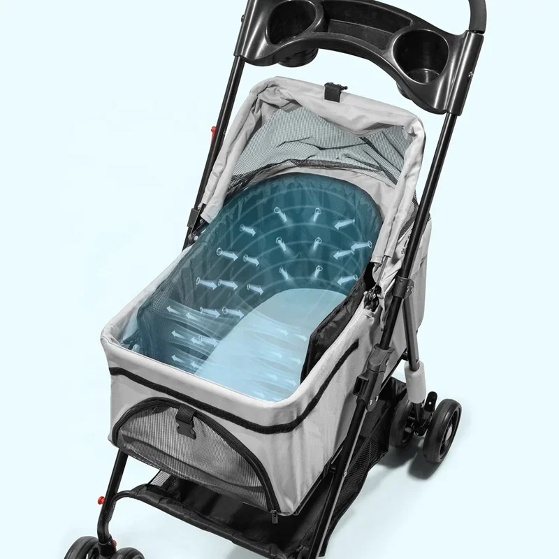 

Anjuny Customize Pet Carrier Air Flow Pad Мягкий сетчатый коврик для коляски для домашних животных с ковриком для вентилятора с воздушным потоком для приключений в горячей погоду