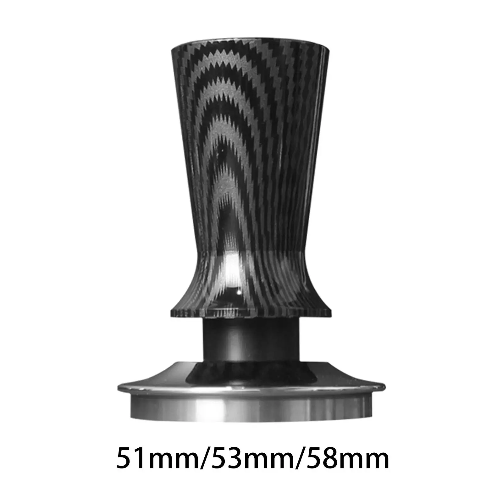 Acessórios de alça de fibra de adulteração de café expresso calibrado alça refinada para máquina de café base inoxidável com defletor circular