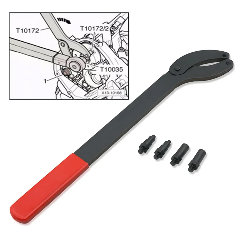 

Timing Locking Sprocket Adjustable Wrench Belt Change,Engine Pulley Holder Tool Kit For VW Golf VAG 3036 For T10172