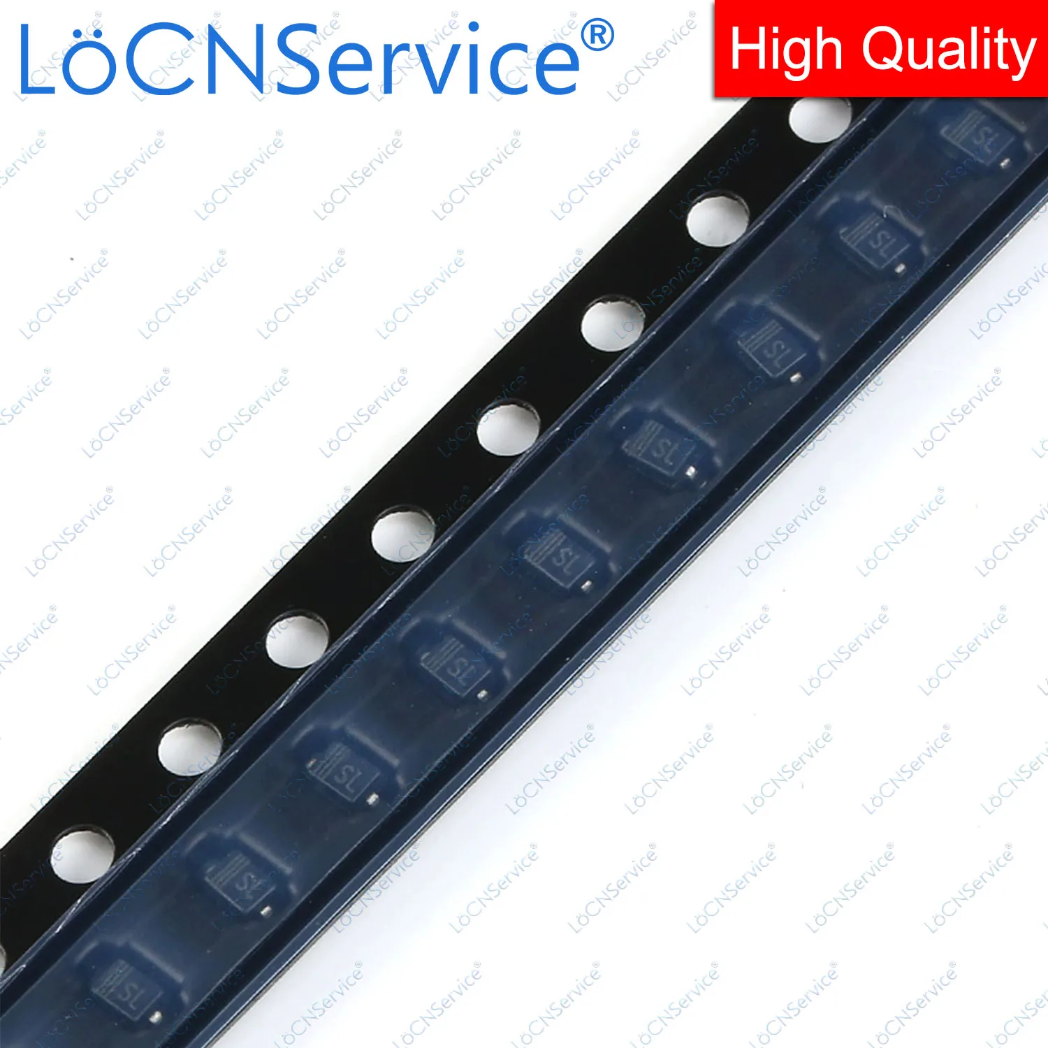 LoCNService-diodo SMD 3000, 1206 unidades, 1N5817, 1N5819, SOD123, SOD323, SOD523, 0805, 0603, SS14, SS12, SJ, S4, SL, 3216, 5817, alta calidad