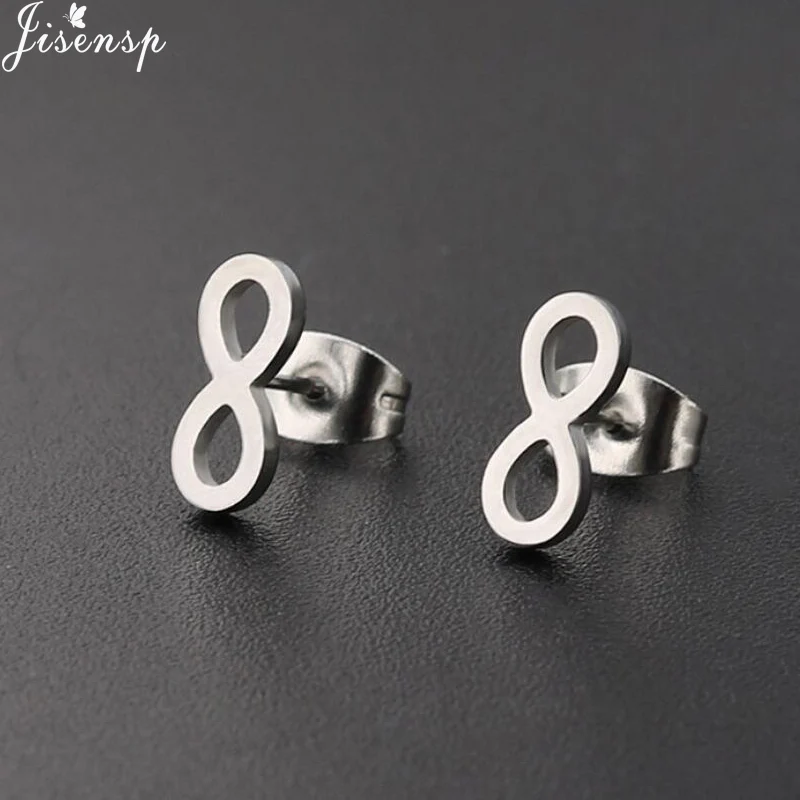 رومانسية القلب لانهائي الحب وأقراط النساء هندسية الفولاذ المقاوم للصدأ القمر ستار مجوهرات بنات موضة القرط الملحقات