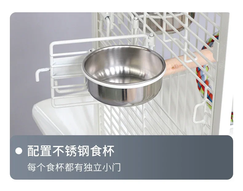 Luxury Large Parrot Cage Bird Cage King Size Villa Breeding Cage Grey Parrot Large Space Premium Horizontal Silk