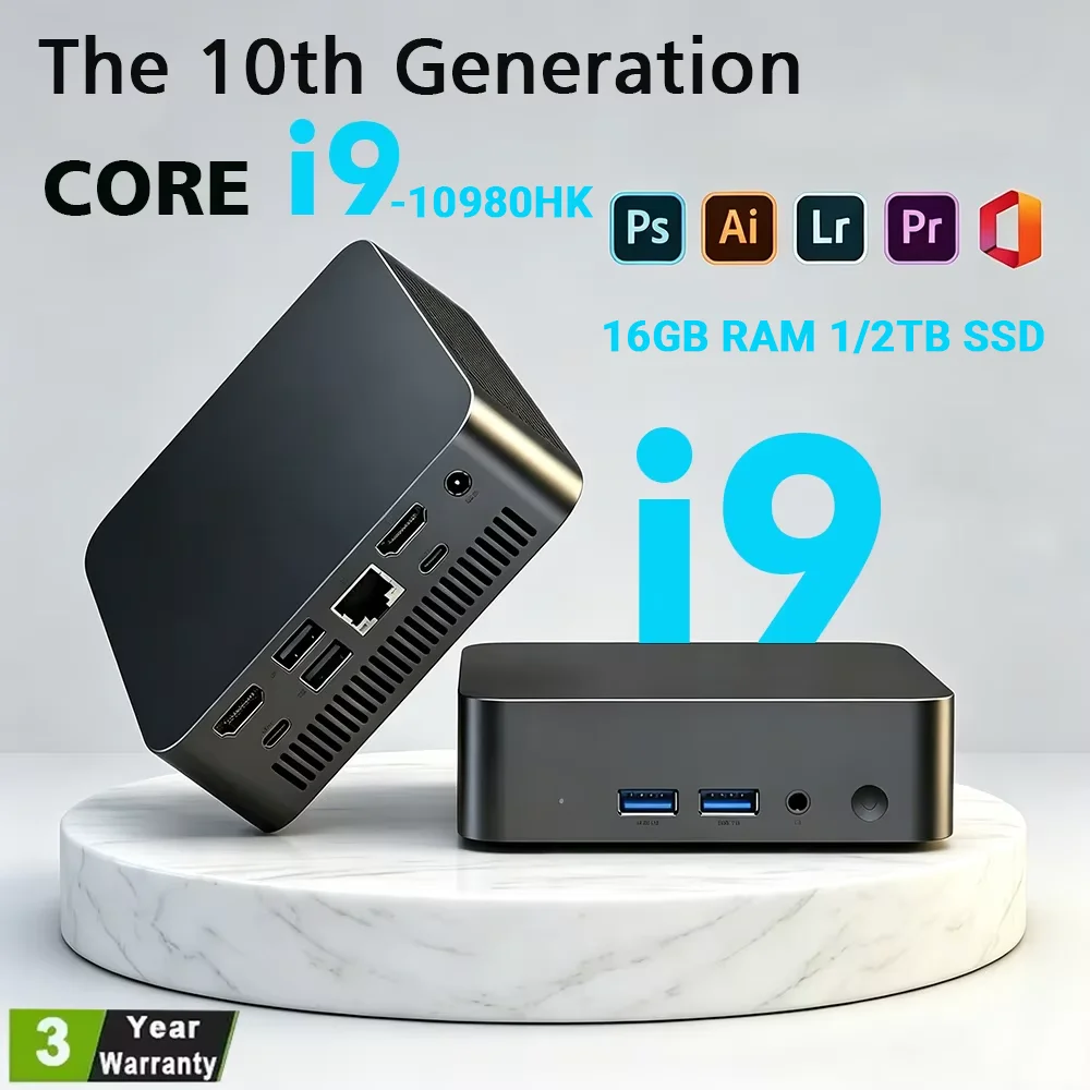 2026 Mini PC Intel Core I9 10980HK/N150 WIFI 6 BT5.2 Gaming Computer Windows 11 Pro 16GB 32GB RAM 2TB SSD With 3 Years Warranty