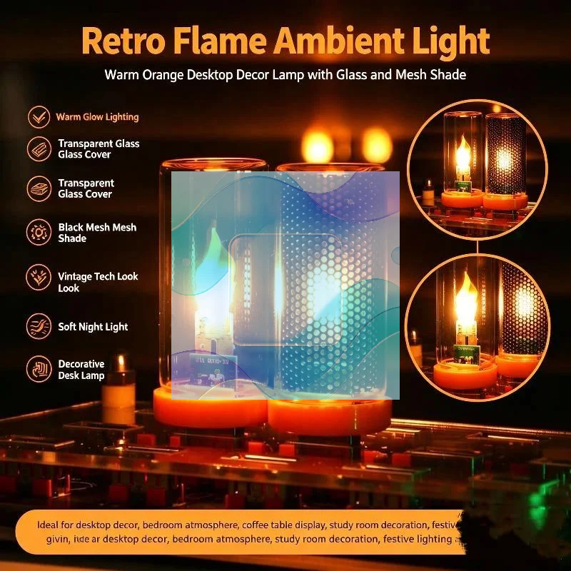 Blow Control Flashing Candle Light LED USB Flame Filament Frosted Clear Glass Night Light for Car Home Room Laptop PC Decoratio