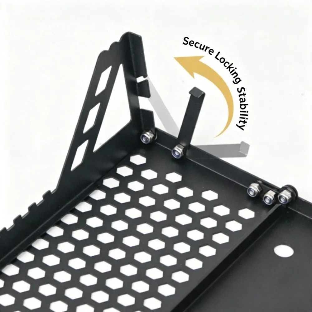 /Portable /Folding /Table Lightweight Aluminum Alloy For Honeycomb Structure Black Compact 26.3x20x6.7cm For Ultra Light 240g Qu