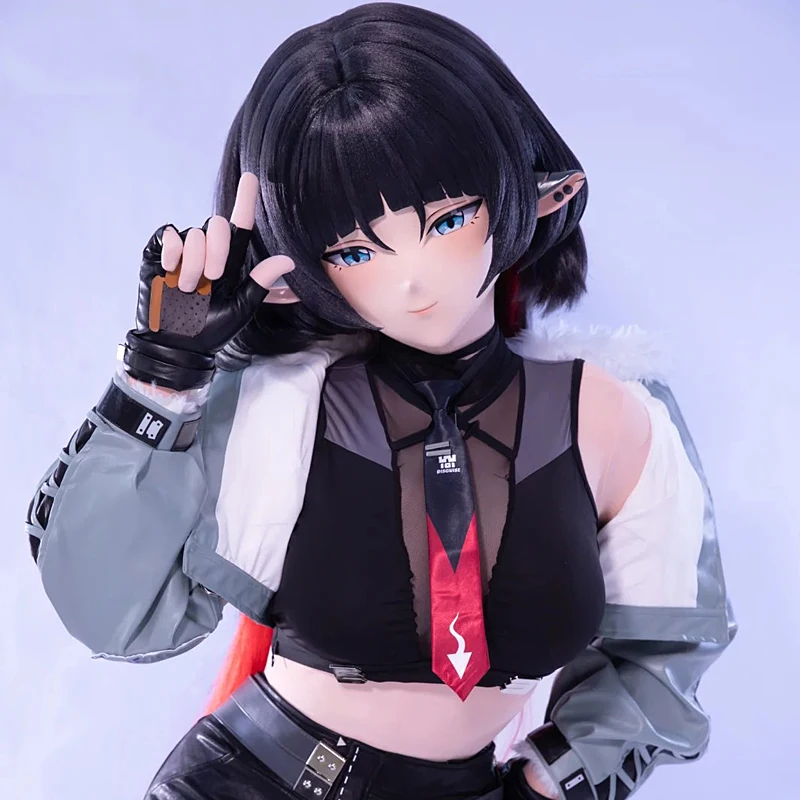 

(MEO0161) Маска кигуруми ручной работы с замком на всю голову, мужской и женский, японский мультфильм, аниме, игровой персонаж, маска кигуруми