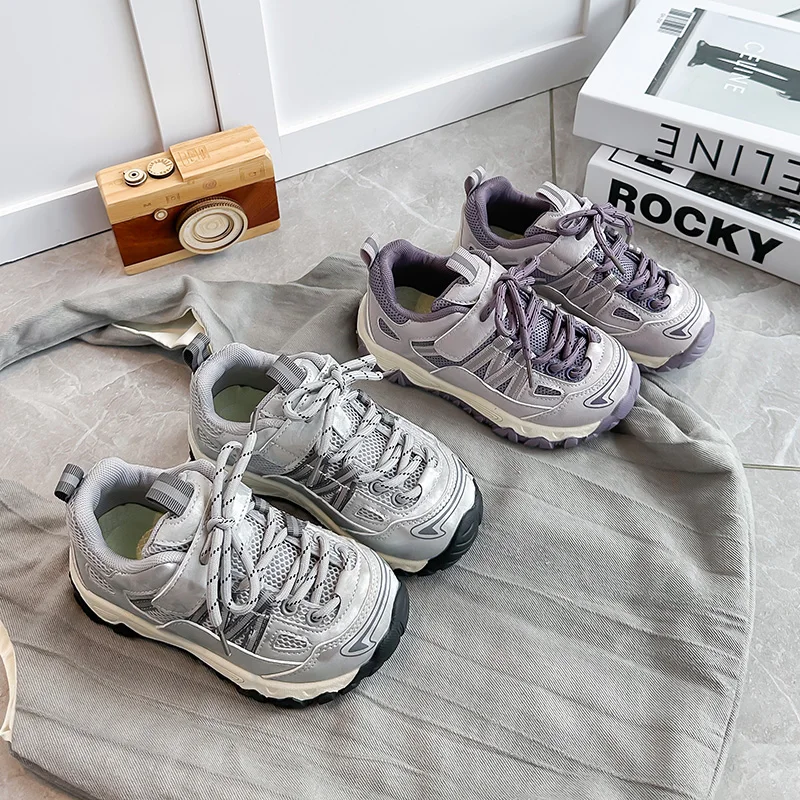 Boys and Girls Sports Shoes Daily 2026 Spring Autumn Hot Breathable and Comfortable Soft Non Slip Casual Shoes Mesh Sneakers