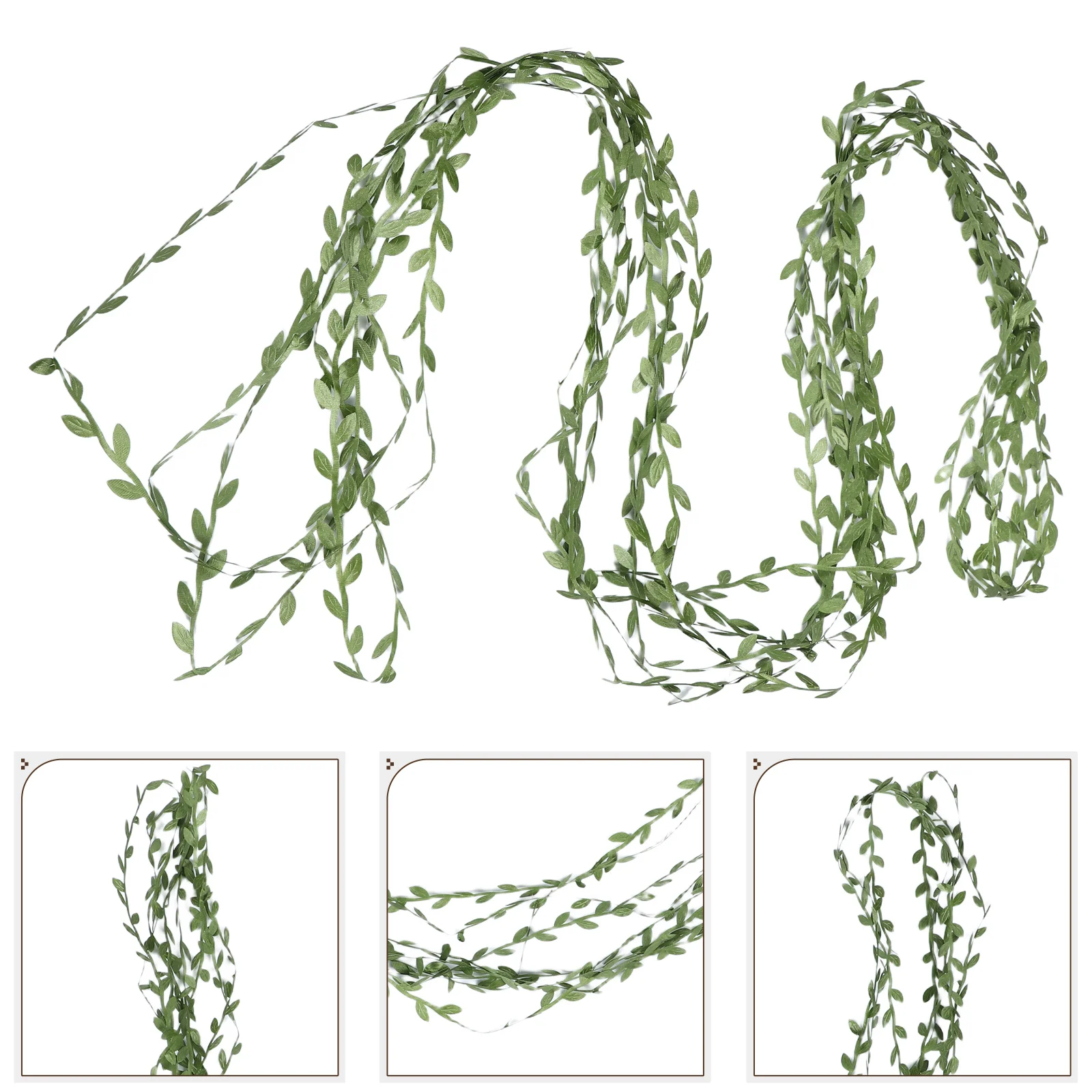 

3Pcs 20m Green Artificial Willow Leaves for DIY Wreath Wall Garden Patio Decor Faux Greenery Green Artificial Stems
