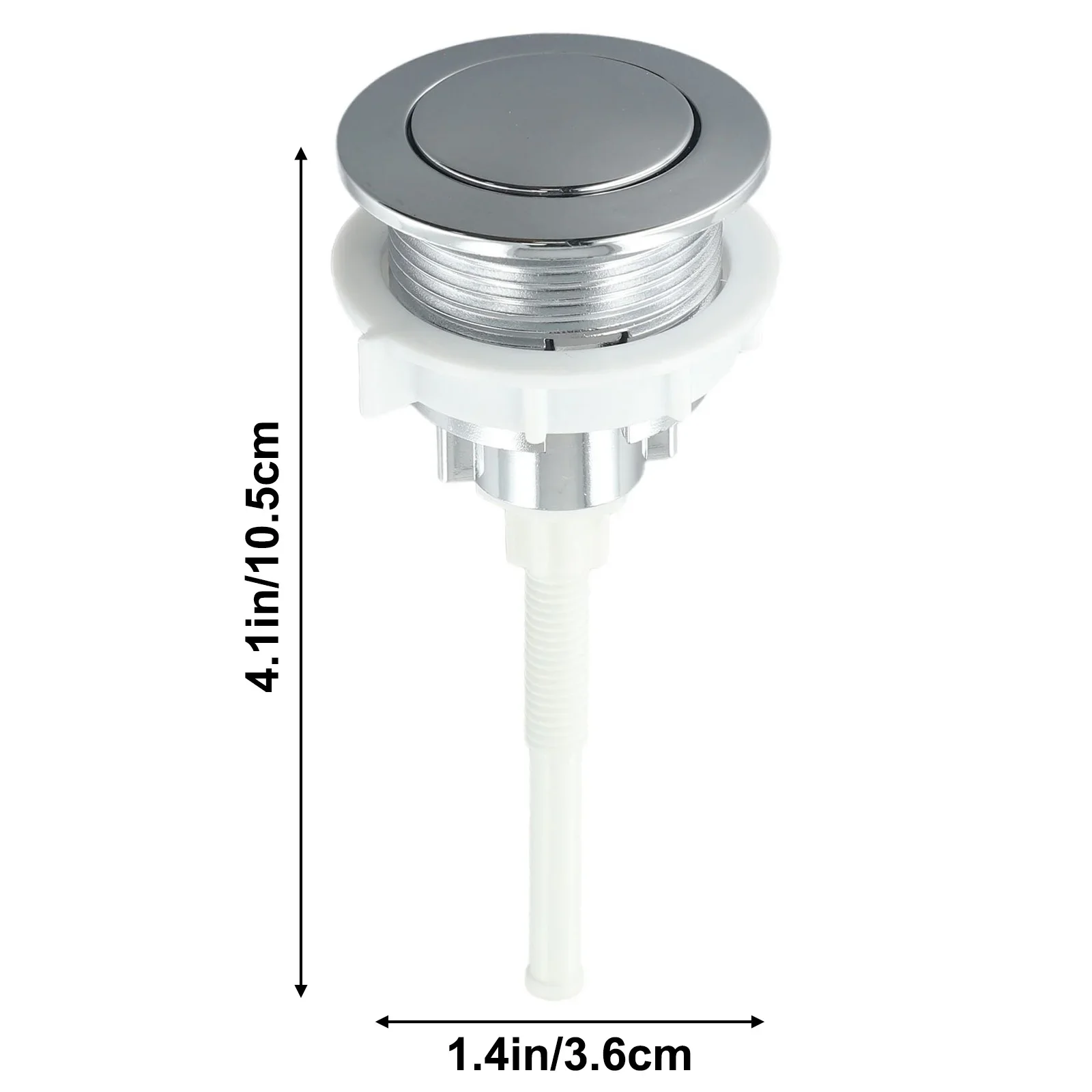 Toilet Tank Button Bathroom Toilet Push Button Single Flush Button Rust-proof Corrosion-resistant Home Improvement Fixtures