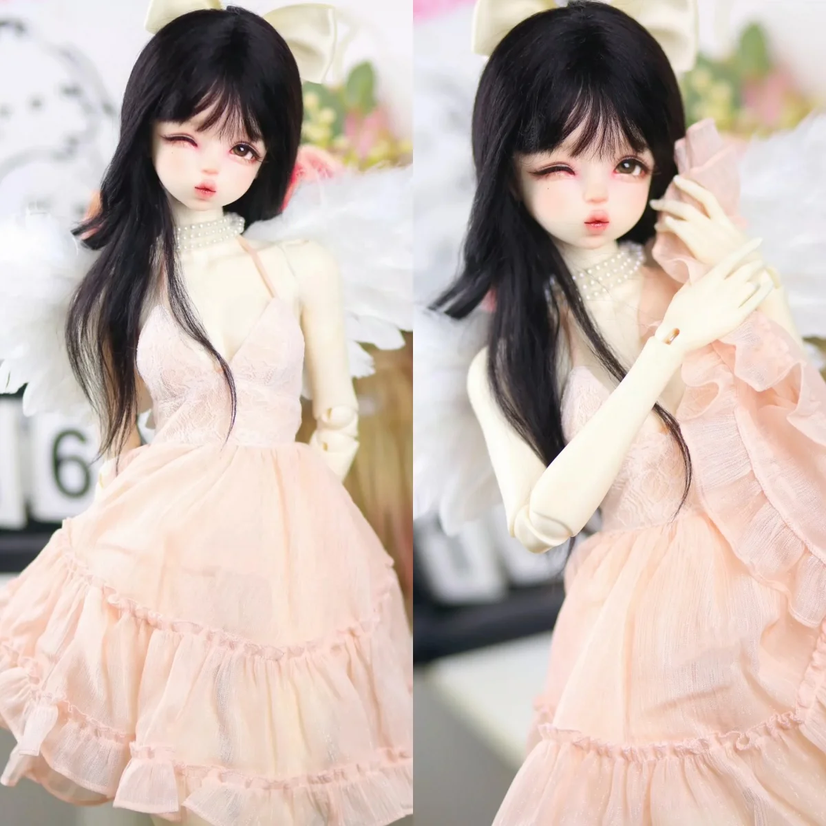 

【Не рисунку】Ручная работа, масштаб 1/3, женское модное платье с лямкой на шее и открытой спиной, аксессуары для одежды, подходит для модели экшн-фигурки