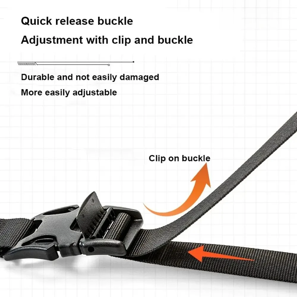 1Pcs Adjustable 18.5-49.5cm Luggage Straps Outdoor Hiking Travel Backpacking Straps Wear-resistant Buckle Fixed Packing Straps gallery 4