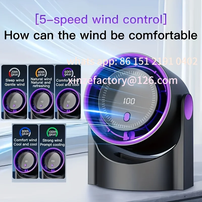 Customizable Smart Electric Fan Usb Multifunction Bladeless Fan Desktop Silent Wall Mounted Ventilator Fans