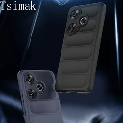 Shockproof Cover For POCO F6 Case Liquid Silicone Protect Back Coque for Xiaomi POCO C65 X6 F6 F 6 PocoF6 M6 Pro 4G 5G Fundas