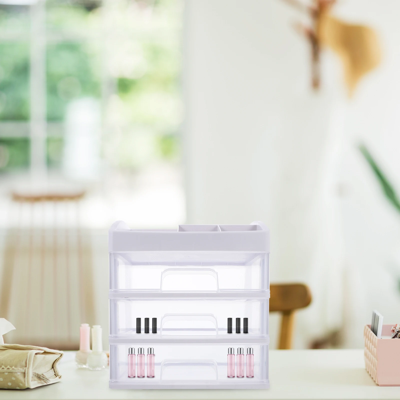 

Multi layer Storage Box Drawer Type Transparent PP Material ganizer Home Supplies Bedroom Living Room