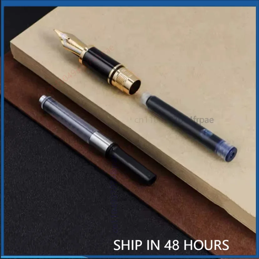 Natural Tiger Grain Sandalwood For Jinhao 9056 Engraved Tiger Pattern Dual Ink System Smooth Iridium Nib Calligraphy Practice