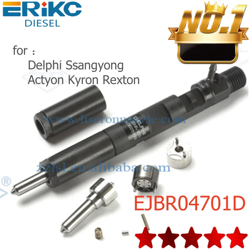 ERIKC Injector EJBR04701D Diesel Common Rail  Injector A6640170221 EJBR 04701D for Ssangyong KYRON D20DT Euro 3