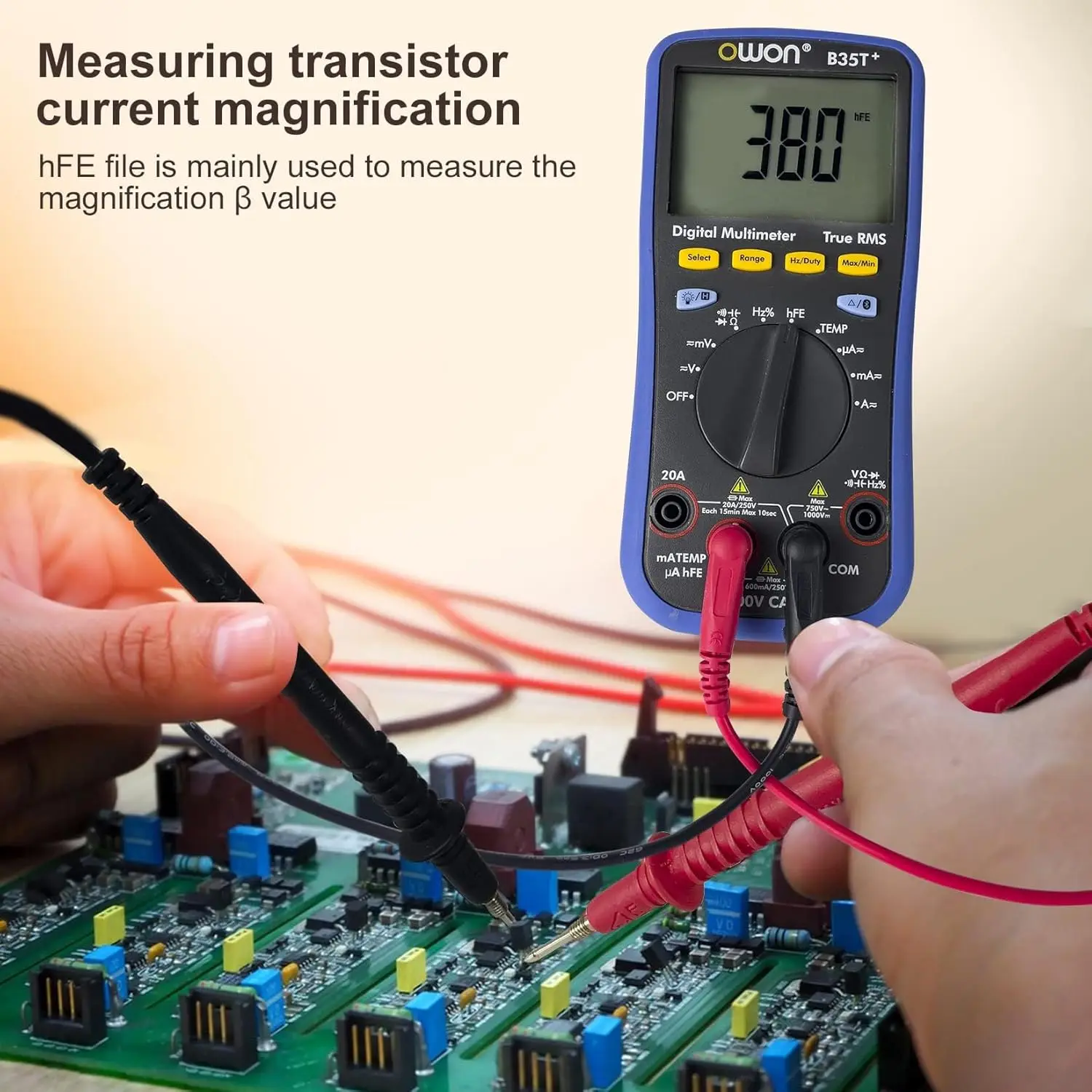 B35T+ Bluetooth Multimeter 6000 Count True RMS with App & Data Logging