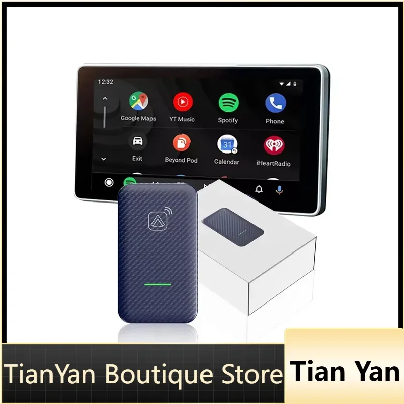 EE1 New A2A Wireless Carplay Ai Box Android 10 Magic Adapter for Android Auto Only