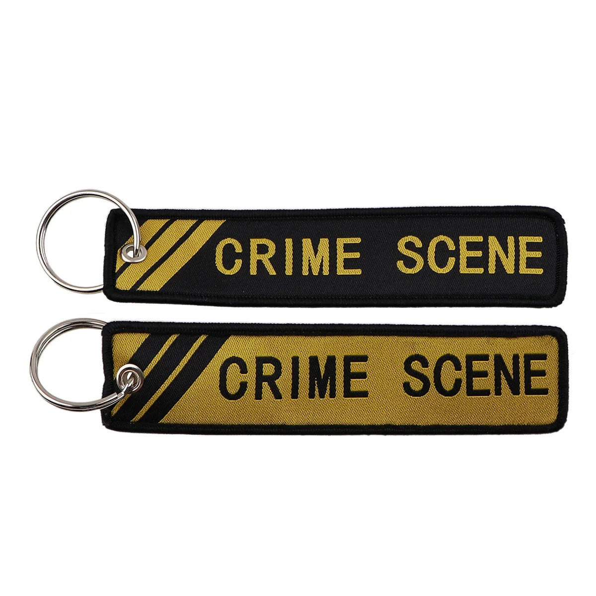 Warning Sign Embroidery Funny Quotes Key Fobs Key Tags Keychain for Motorcycle Cars Key Holder Chaveiro Jewelry Gifts