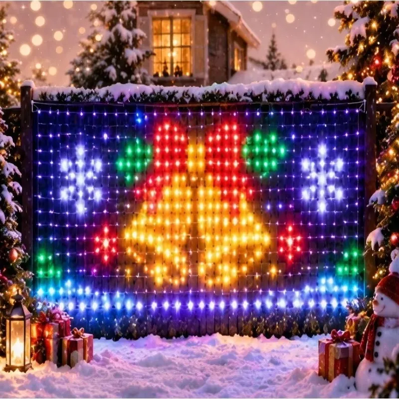 set-di-luci-a-rete-natalizie-a-led-multicolore-per-esterni-ideale-per-recinzioni-da-giardino-muri-siepi-cespugli-cortili-e-decorazioni-per-feste
