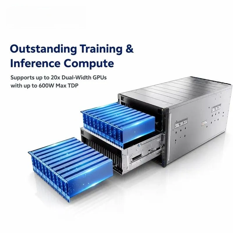 FusionServer G8550 V8 10U Rack Server for Turin CPU Supports Up to 20 Dual Wide GPUs High Performance Computing for LLM