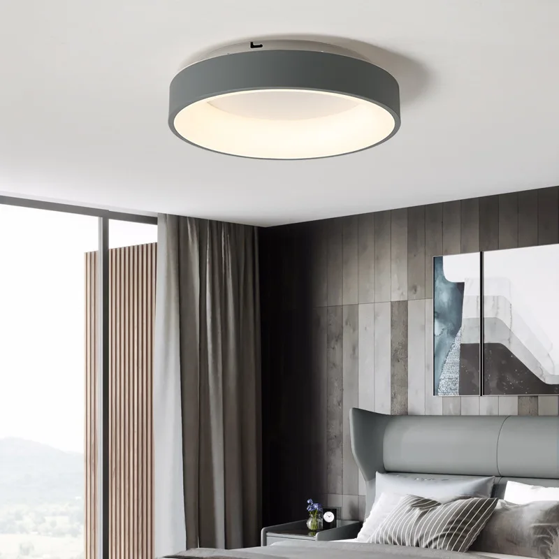 Imagem -05 - Modern Circular Luzes de Teto Led Luminária Regulável Sala de Estar Varanda Quarto Lâmpada Home Decor Iluminação Interior Lusters