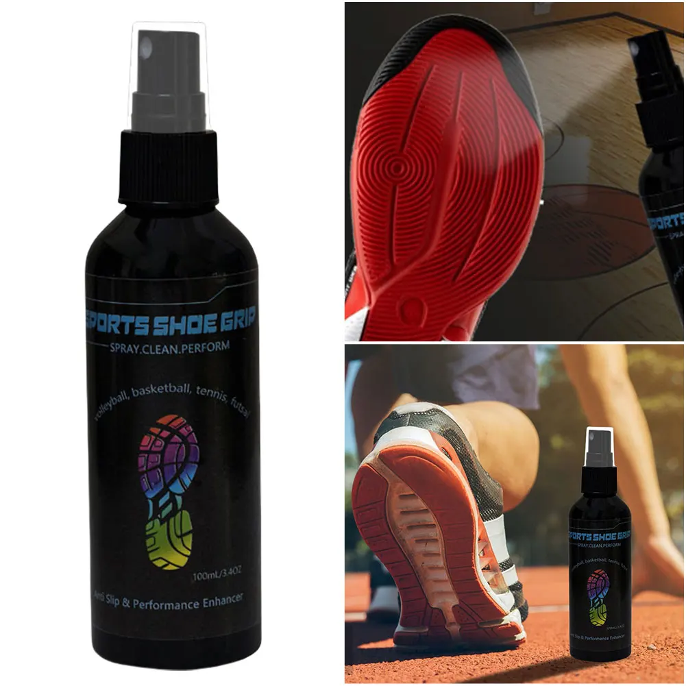 

100ml Basketball Shoe Grip Spray Anti-Slip Sole Spray Shoe Sole Protector for Improving Basketball Shoe Grip