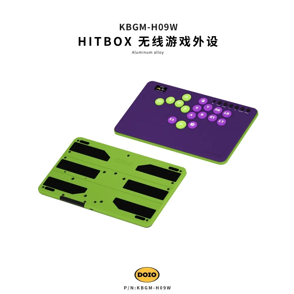 DOIO KBGM-H09W HITBOX Controller Aluminum Alloy Hot Swap Mechanical Keypad Wired Programmable Ergonomics Gaming Accessories Gift
