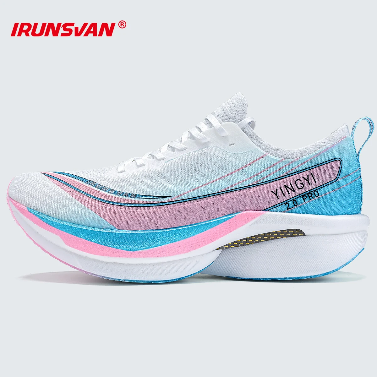 IRUNSVAN black gold palm carbon plate sports shoes are suitable for sports exam training and marathon running shoes (Unisex)2503
