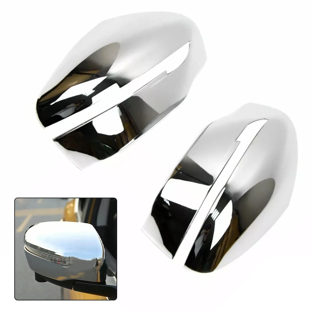 For Nissan Navara NP300 D23 2015-2018 Car Mirror Trim Chrome Wing Mirror Car Modification Color Chrome Easy Installation