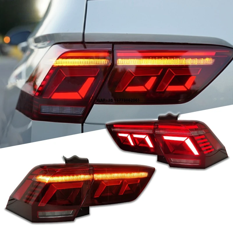 

2 Pieces LED Rear Indictor for VW Tiguan 2017-2023 Plug and Play Red Fog Lights & Brake Lamps Tail Lights Taillight