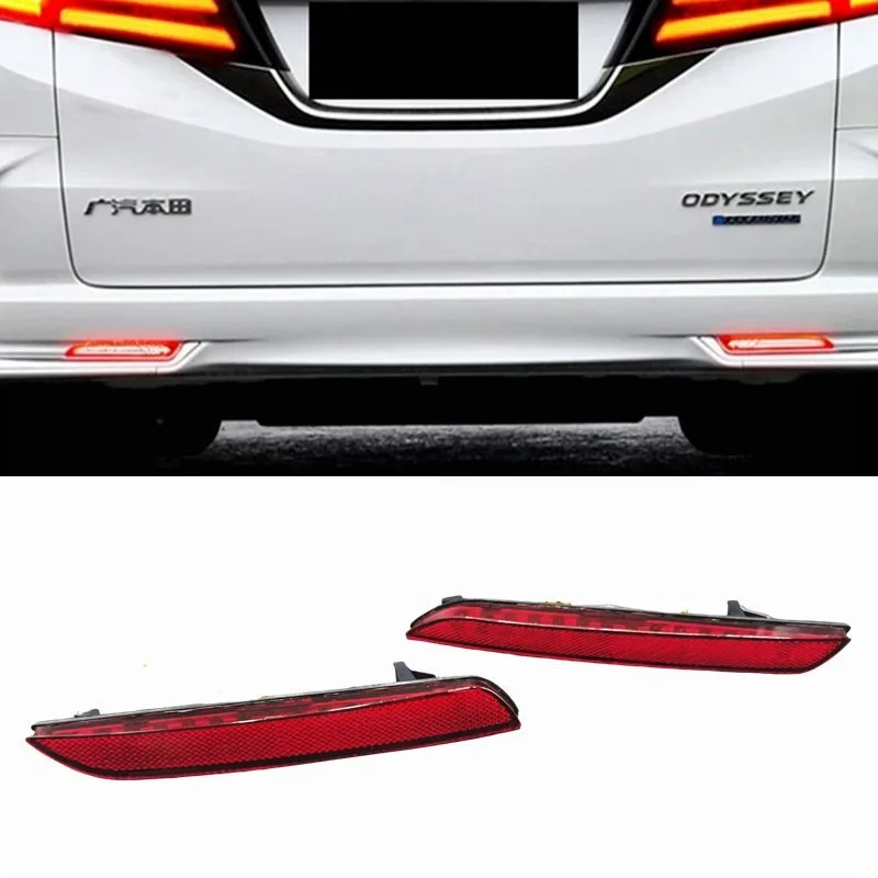 

2 шт. светодиодный задний красный отражатель заднего бампера, стоп-сигнал, противотуманный стоп-сигнал для Honda JAZZ Fit CRZ CRV Insight hybrid Acura TSX