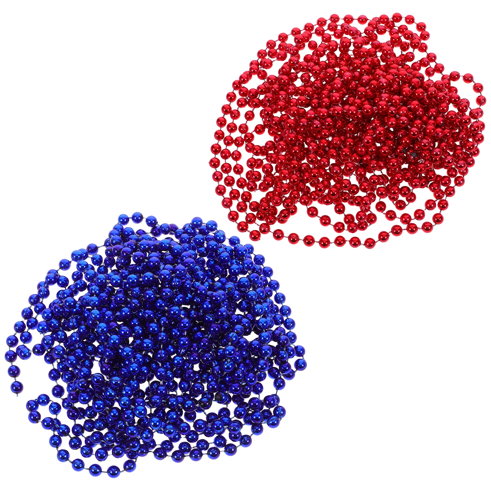 

2 Boxes Independence Day Decoration Chain Festival Beads Garland Beaded Garlands Plastic Decorative for Home