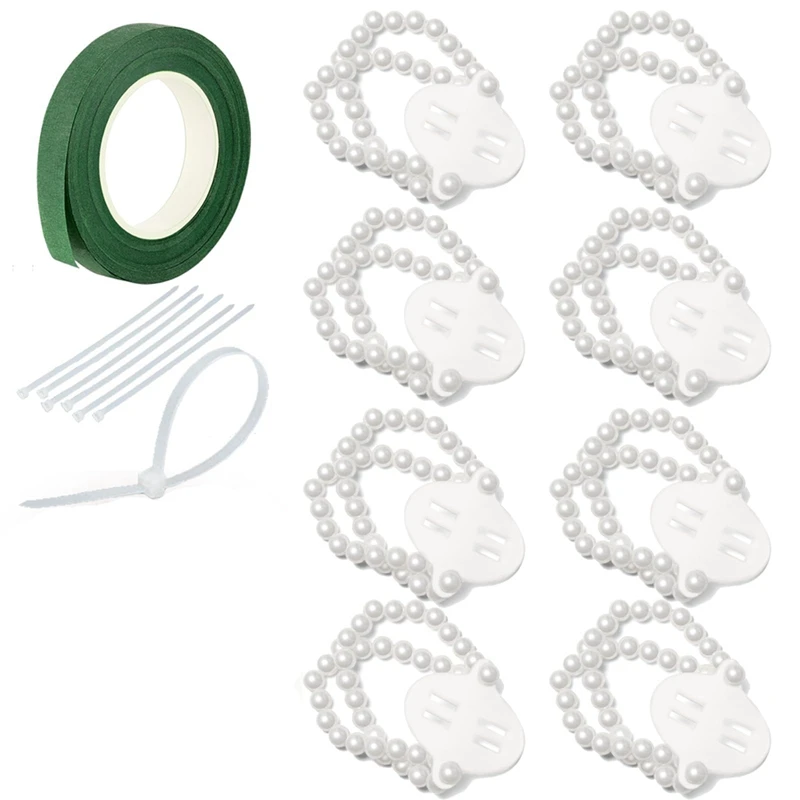 Corsage Armband Band 8 Stück Handgelenk Corsage Armbänder, elastische Armbänder für Hochzeits feier Abschluss ball DIY Handgelenk Corsage