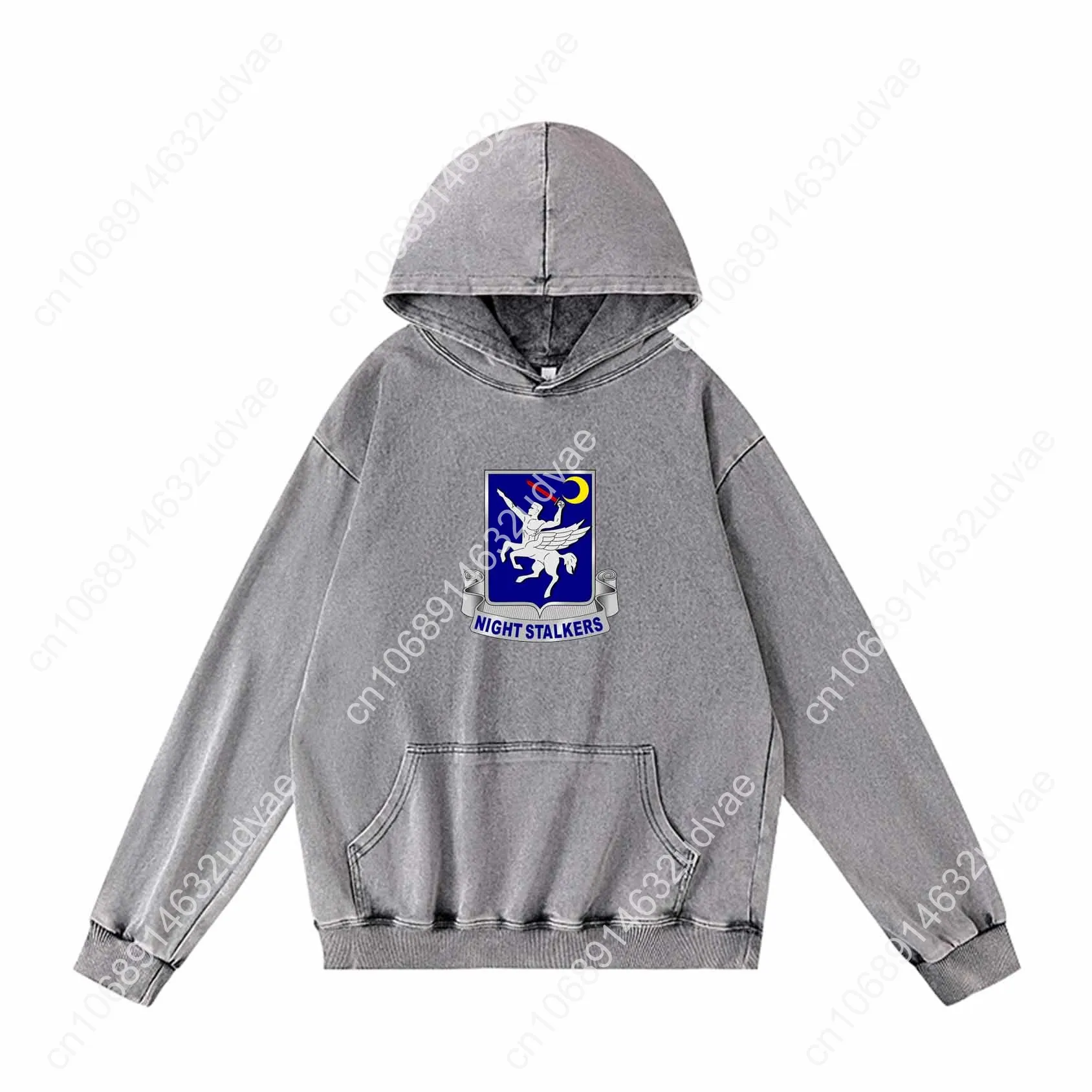 160e SOAR Nightstalkers Patch DUI Hoodies Retro Sweatshirt met capuchon Man Vrouw Tiener Pullover Sweatshirt met op maat gemaakte tops