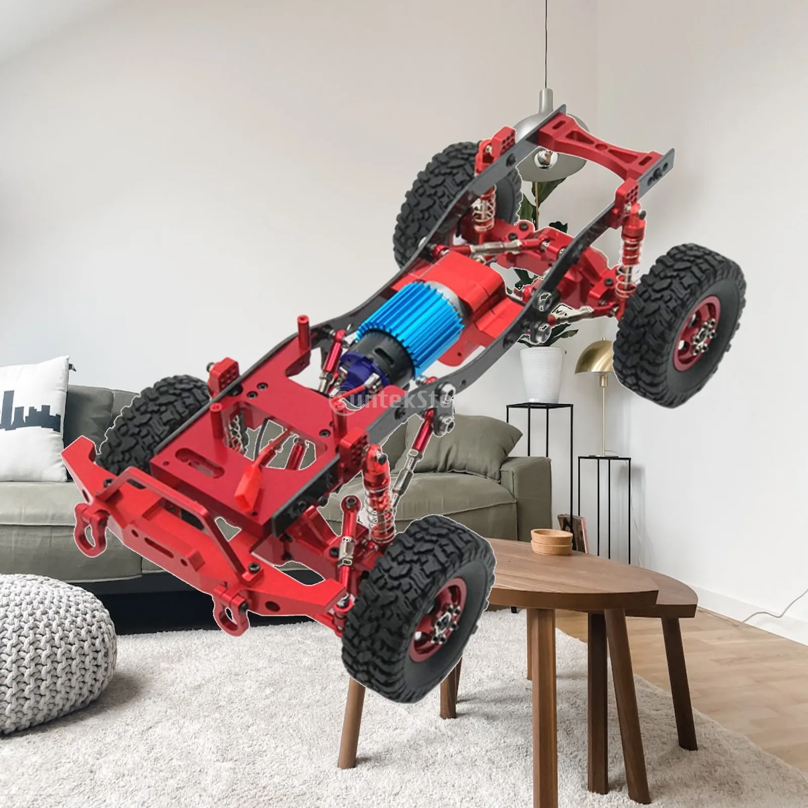 Durable RC Car Parts C1 Bumper Front Axle 1/16 Soft Tire Skin Shock Absorber Crawler Car Beam Electric Tools for WPL