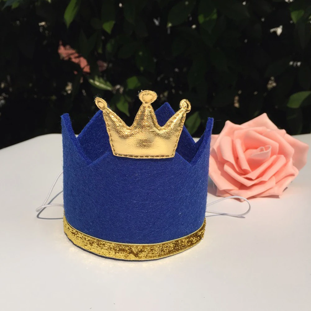 

2pcs Dog Party Crown Bow Tie Hat Set Pet Birthday Costume For Puppy Cat Party Masquerade Parade Photo Props 8Cm X 5Cm Soft
