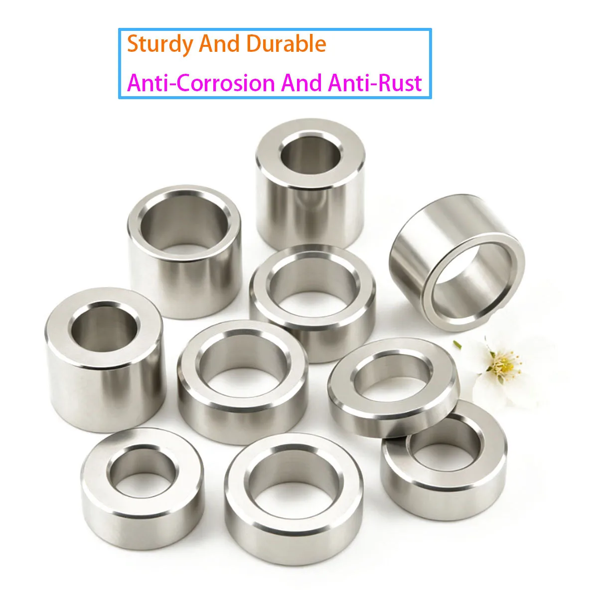 Stainless Steel Non Threaded Liner Gasket, Circular Hollow Spacer Gasket M10 M12 Length 1 2 3 4 5 6 8 10 12 16 20mm