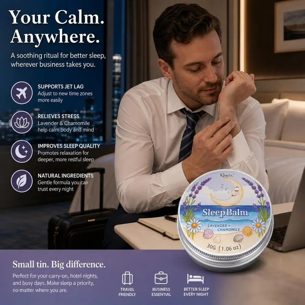 30g Herbal Sleep Balm Pre Bedtime Relaxation With Plant Essence Aromas For Daily Care And Nighttime Comfort