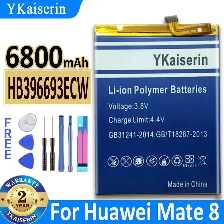 

6800mAh Mobile Phone Battery High Capacity HB396693ECW For Huawei Mate 8 Mate8 Nxt-AL10 Nxt-TL00 Nxt-CL00 Nxt-DL00 Nxt-L09