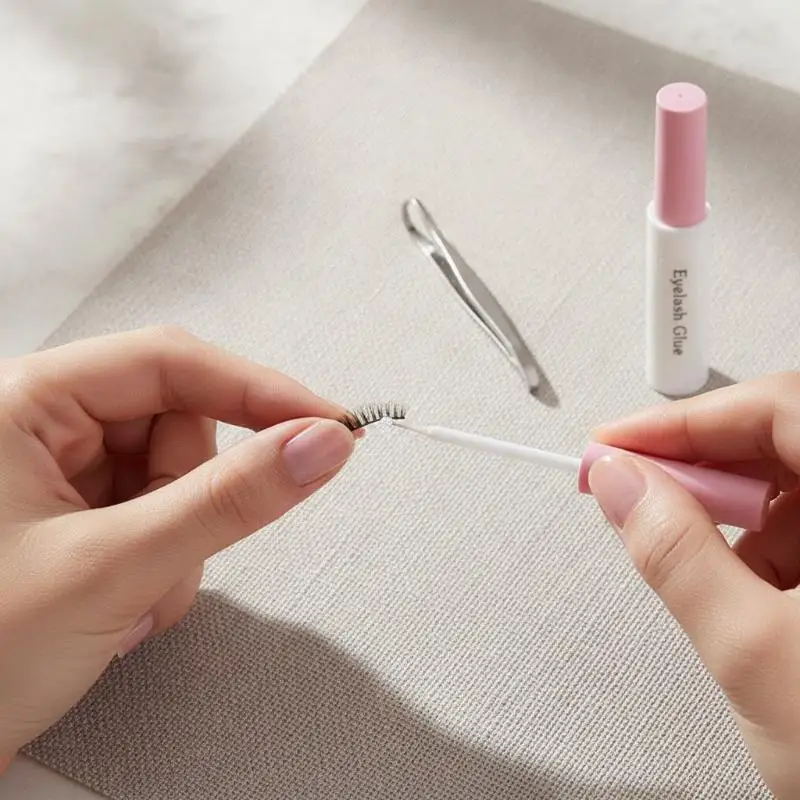 Black False Eyelash Glue Self Grafting Long Lasting Fast Dry Waterproof Strong Hold for Dramatic Eye Makeup Party