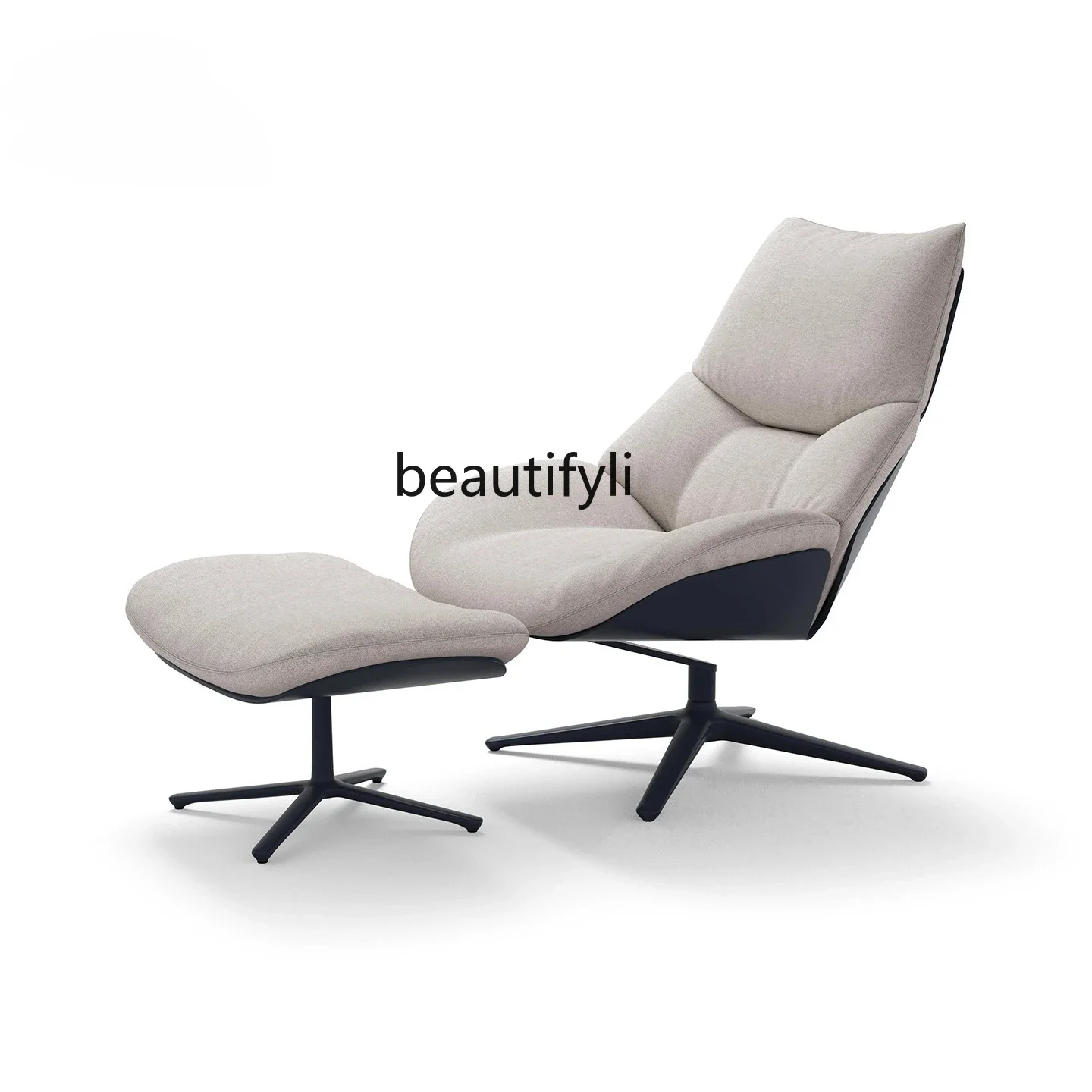 E153 scandinavian Light Luxury Backrest Soft Bag Tiger Chair Creative Rotating Lounge Chair Living Room Negotiation Chair