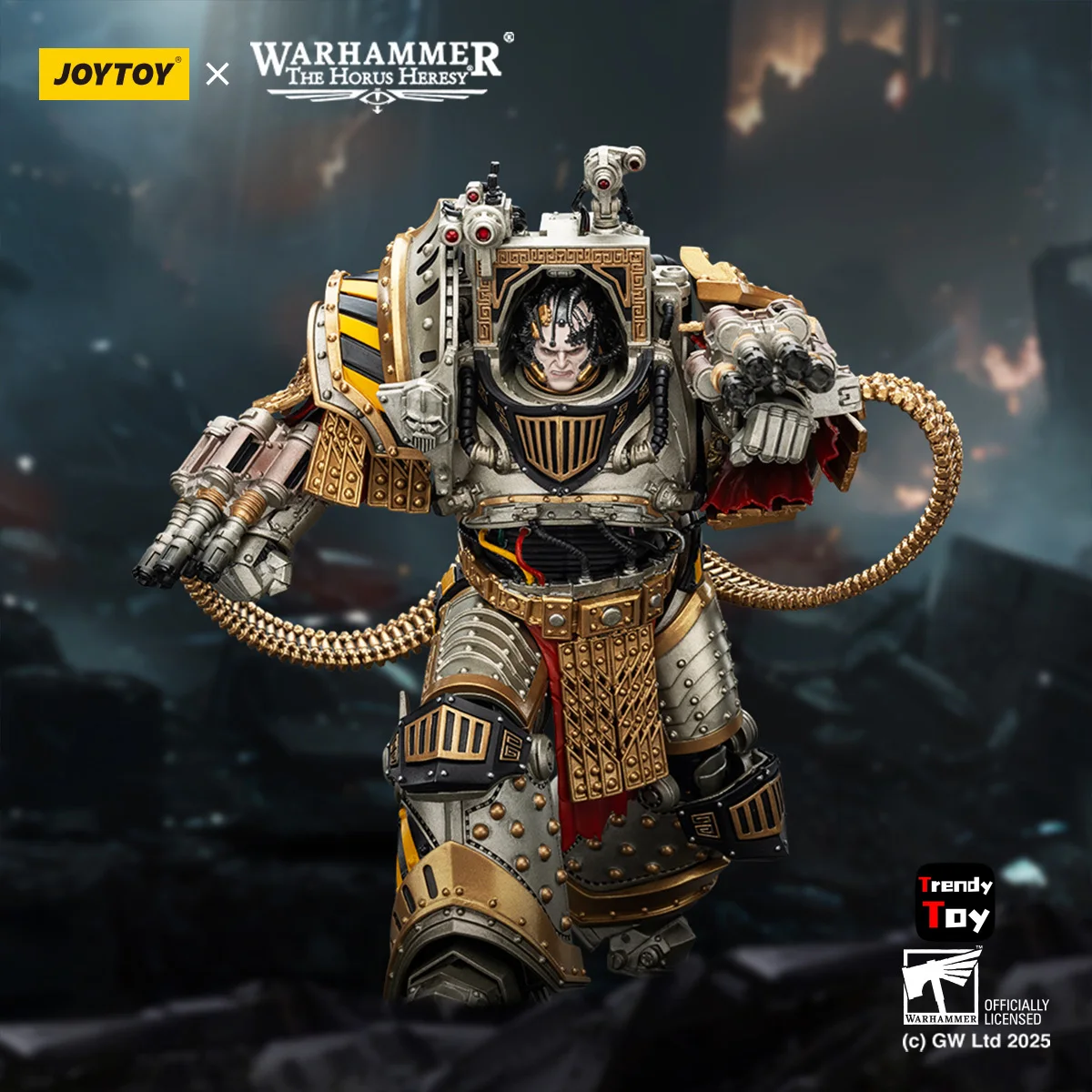 【Vorverkauf】JOYTOY Warhammer 40K Lron Warriors Perturabo Primarch of The Ivth Legion 1/18 Actionfigurenmodelle