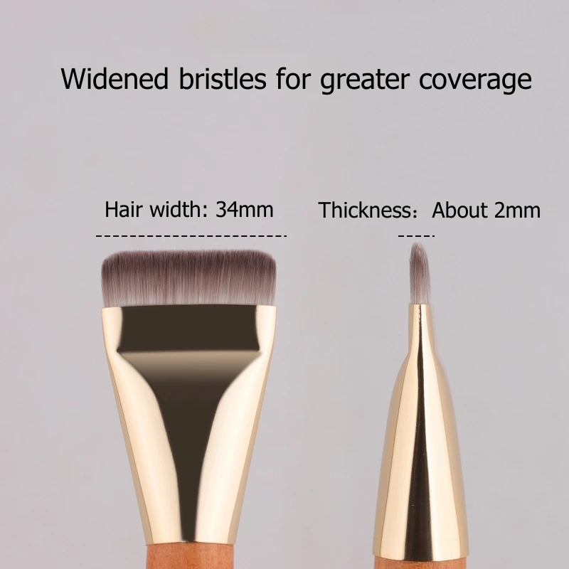 초박형 파운데이션 메이크업 브러쉬 플랫 탑 앵글드 전문 얼굴 윤곽 메이크업 브러쉬