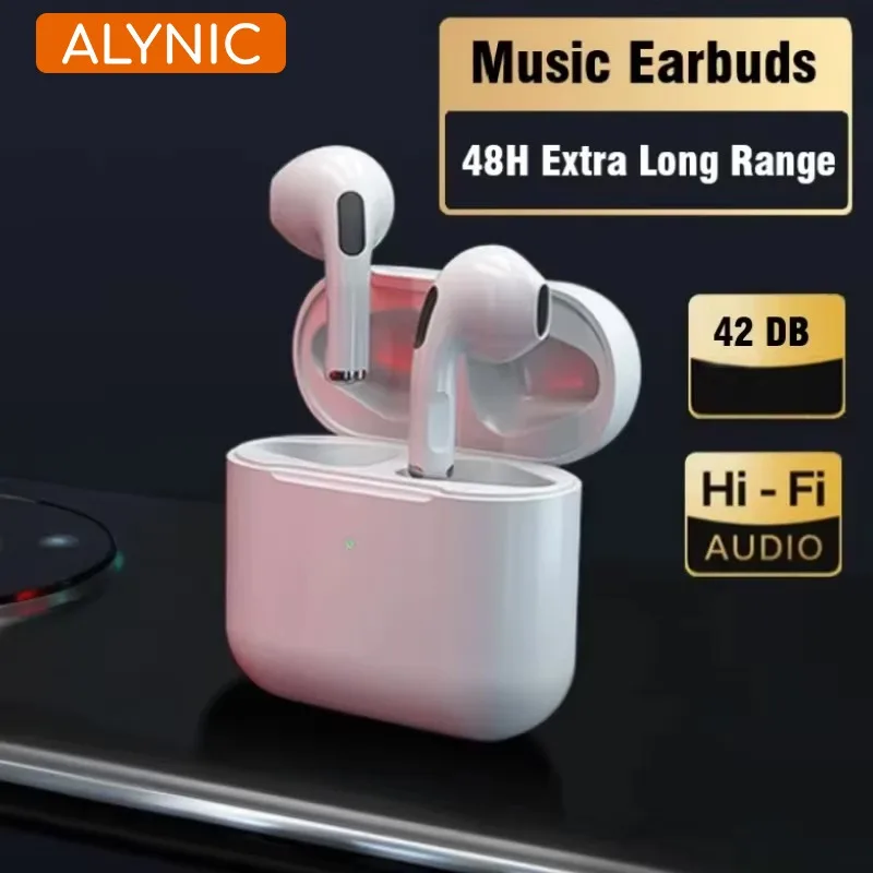 Pro4 True Wireless earphones Dual Ear In Ear headphones Ultra Long Standby Running Bass Sports earburds music headset with Mic