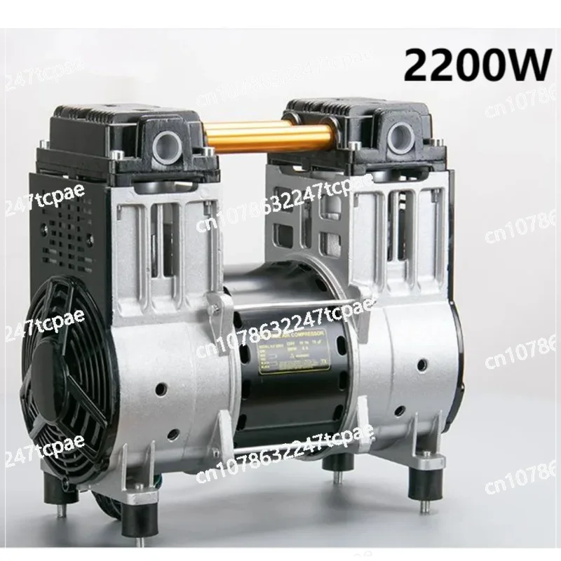 

2200W 220V 200L/min 0.7mpa Silent Oil-free Engine Pump Head Pump Head Air Compressor Accessories Pumping Copper Wire