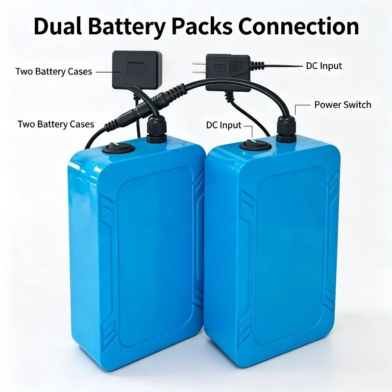 Portable Lithium Battery Charging Blower Fan Inflatable Giant Mascot Costume Air Circulation Fan